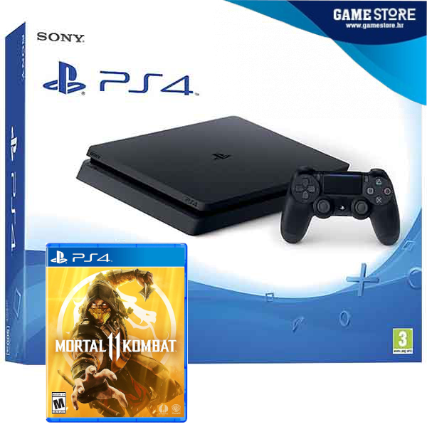 Sony PlayStation 4 (PS4) Slim 500GB + Mortal Kombat 11