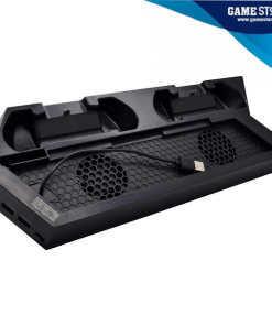 STALAK +CLASS ZA HLAĐENJE PS4 S PUNJAČEM ZA 2 KONTROLERA CRNI